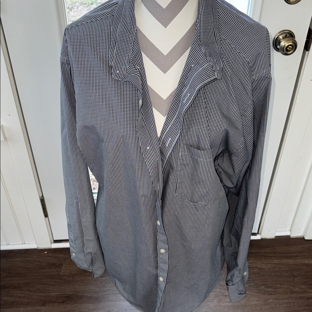Van Heusen Black and White Gingham Shirt